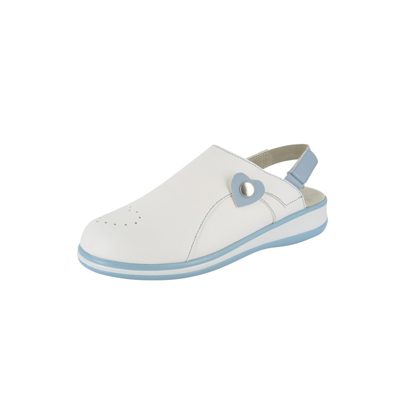 Sabot Médical Blanc En EVA - Taille 35 - Anti-dérapant, Lavable Machine, Bride Amovible - 11