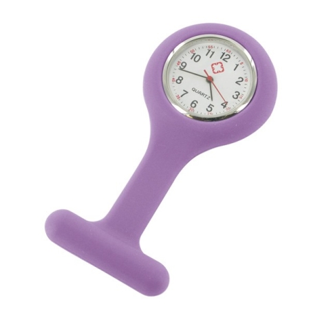 Montre infirmiere silicone violet