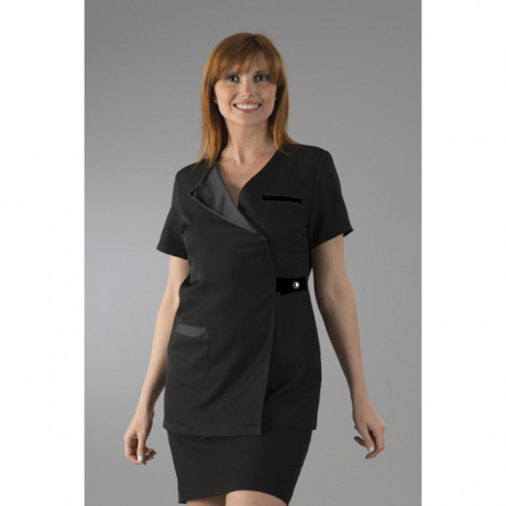 blouse estheticienne noir