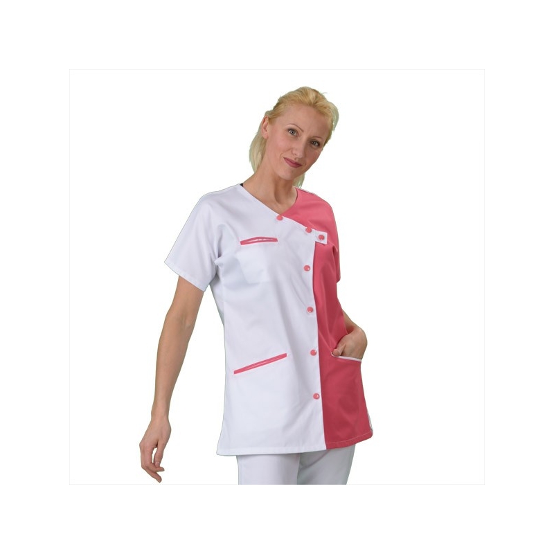  gt Blouse Pharmacien gt Tenue mdicale encolure croise TUN081T