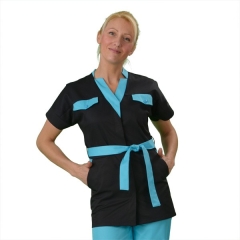 Blouse esthéticienne blanche et blouse esthéticienne de couleur pour  institut esthétique et les SPA - Label blouse