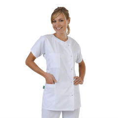Label Blouse Veste de Cuisine Manches Longues Sergé 210 gramme Couleurs Noir Pressions inoxydables Lavage Machine 90 degrés ou Industriel