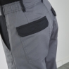 Pantalon de travail Gris et noir Multi poches avec poches genouillères Pantalon de travail Gris et noir Multi poches avec poches genouillères