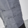 Pantalon de travail Gris et noir Multi poches avec poches genouillères Pantalon de travail Gris et noir Multi poches avec poches genouillères