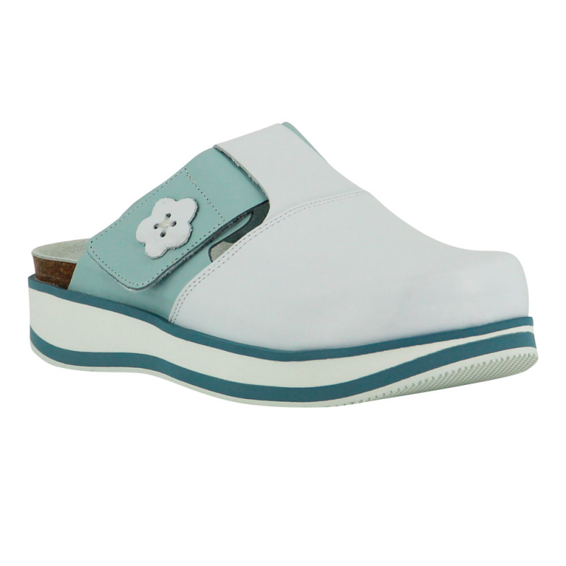 Chaussure infirmière sabot hôpital Blanc Ciel