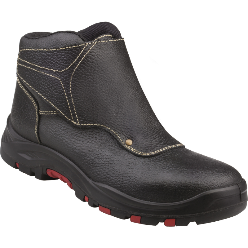 CHAUSSURE HAUTE AVEC RABAT CUIR CROUPON PIGMENTe  S3 HRO HI SRC