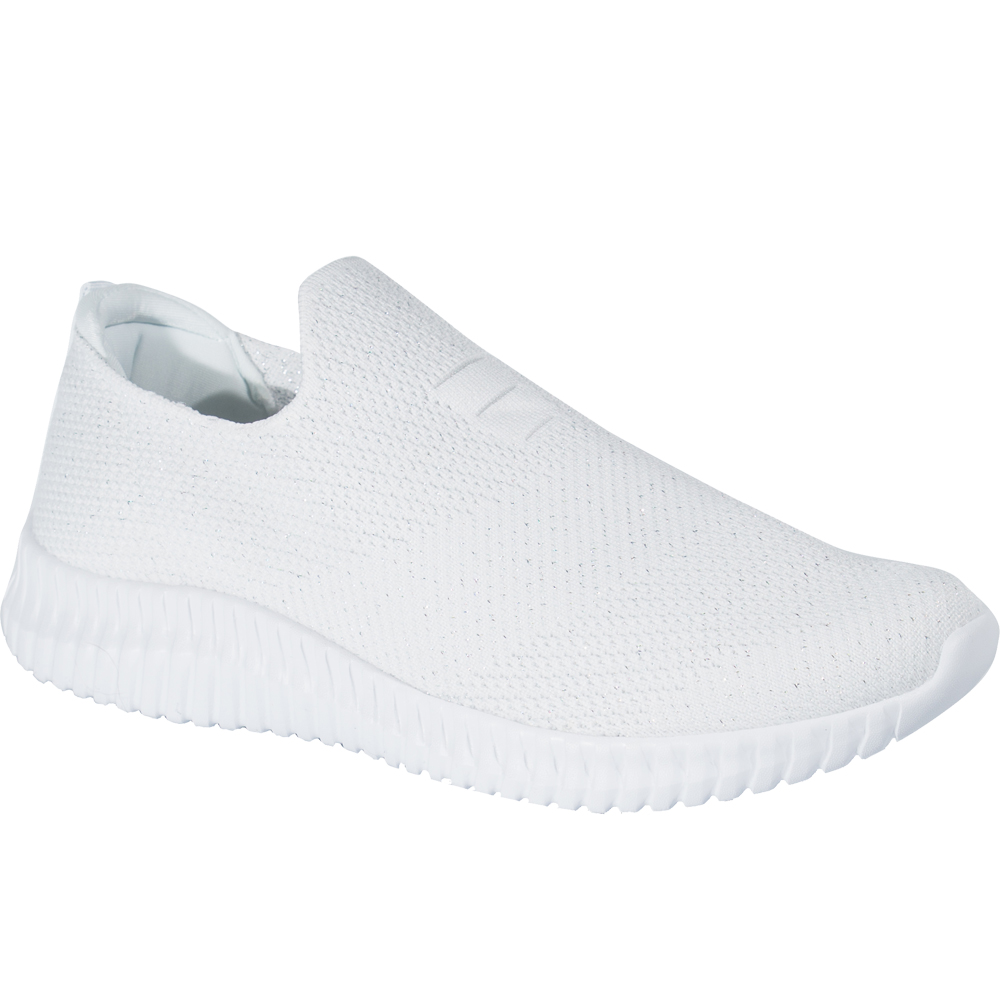 chaussure blanche ouverte