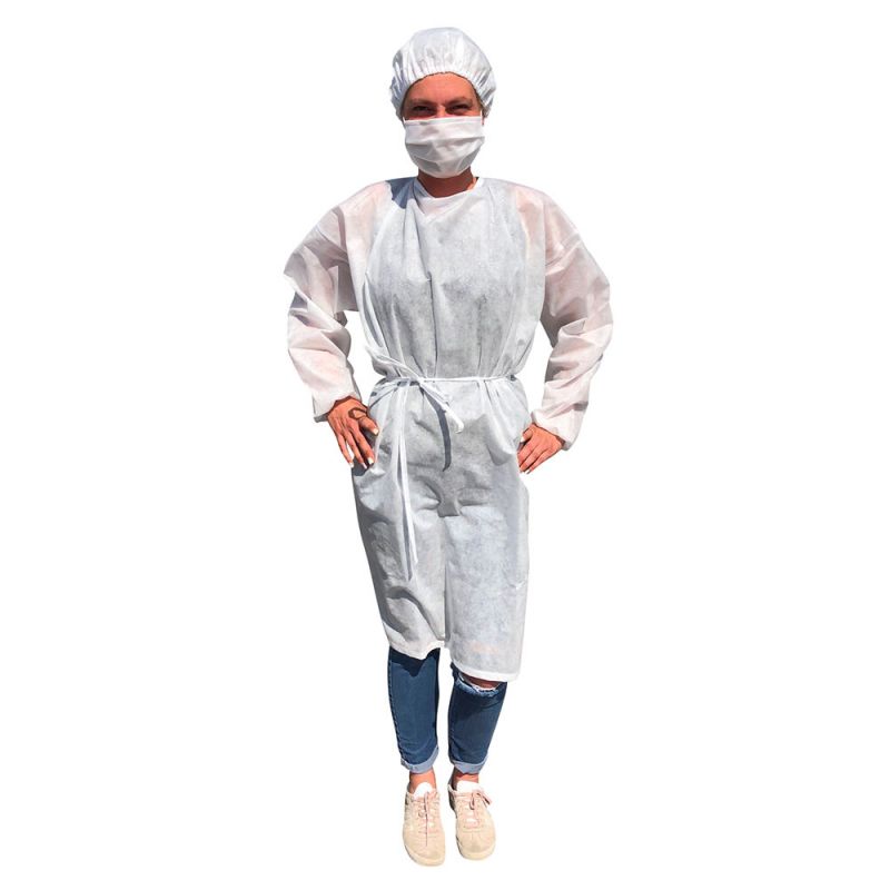 Gaga city Blouse Protection Medical Jetable 10pcs Combinaison Isolement Chirurgicale Vêtements de Protection Vêtements de Travail