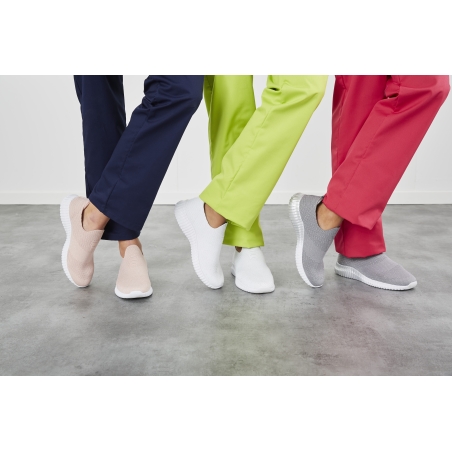 Chaussure de travail infirmiere grise ultra legere Chaussure de travail infirmiere grise ultra legere