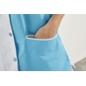 Tunique médicale fantaise fermeture croisee Blanc et turquoise Tunique médicale fantaise fermeture croisee Blanc et turquoise
