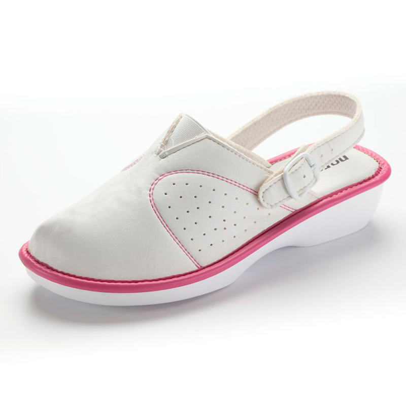 Sabot Médical Blanc - Taille 35 EU - Semelle Anti-dérapante EVA - Lavable Machine 30° - Bride Arrière Amovible - Pour Personnel Soignant - 2