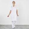 Blouse Blanche femme col tailleur manches courtes Blouse Blanche femme col tailleur manches courtes