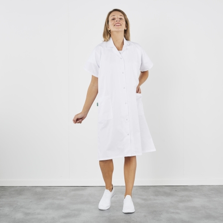 Blouse Blanche femme col tailleur manches courtes Blouse Blanche femme col tailleur manches courtes
