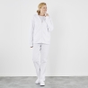 Veste Micropolaire zippée à Broder white Veste Micropolaire zippée à Broder white