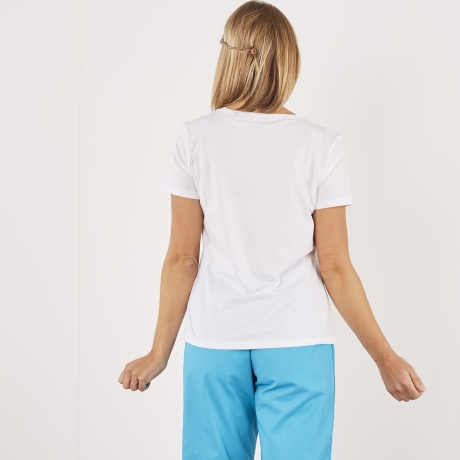 T-shirt Femme Columbia Manches Courtes - Blanc - Sérigraphié - Taille XL - Neuf Sans étiquette