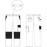 Pantalon de travail multi poches Gris Pantalon de travail multi poches Gris