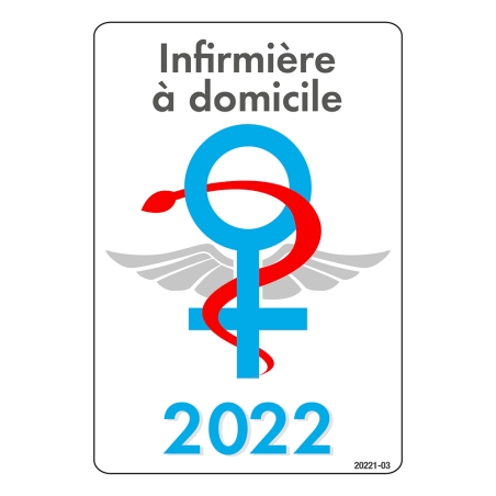 Caducée 2022 signe femme Infirmère à domicile 