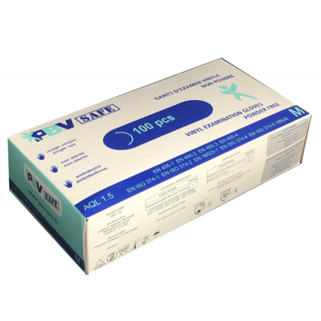 GANT D'EXAMEN VINYLE NON POUDRE par 10 boites GANT D'EXAMEN VINYLE NON POUDRE par 10 boites