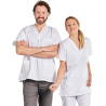 Blouse medicale courte col V Blouse medicale courte col V