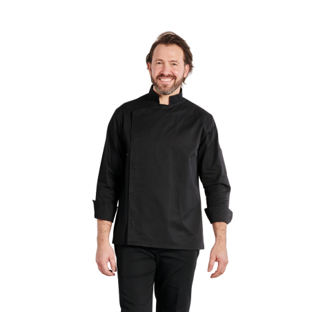 Veste de cuisine noire Manches longues Homme Femme Veste de cuisine noire Manches longues Homme Femme
