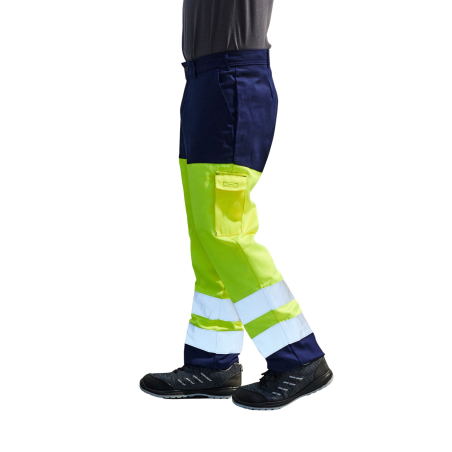 PANTALON Haute visibilite EN20471 MARINE/JAUNE PANTALON Haute visibilite EN20471 MARINE/JAUNE