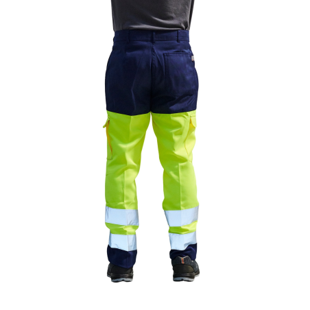 PANTALON Haute visibilite EN20471 MARINE/JAUNE PANTALON Haute visibilite EN20471 MARINE/JAUNE
