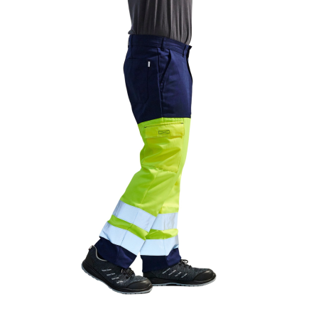PANTALON Haute visibilite EN20471 MARINE/JAUNE PANTALON Haute visibilite EN20471 MARINE/JAUNE