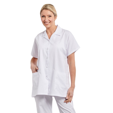 Tunique medical col tailleur Blanche Tunique medical col tailleur Blanche
