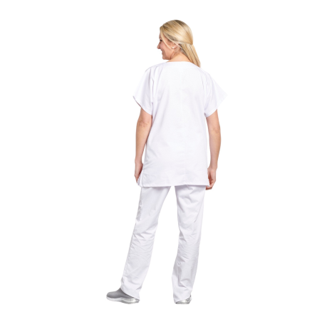 Tunique médicale amériacine Blanche infirmiere aide soignante Tunique médicale amériacine Blanche infirmiere aide soignante