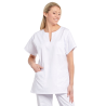 Tunique médicale amériacine Blanche infirmiere aide soignante Tunique médicale amériacine Blanche infirmiere aide soignante