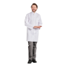 Blouse Blanche col mao manche longue laboratoire Blouse Blanche col mao manche longue laboratoire
