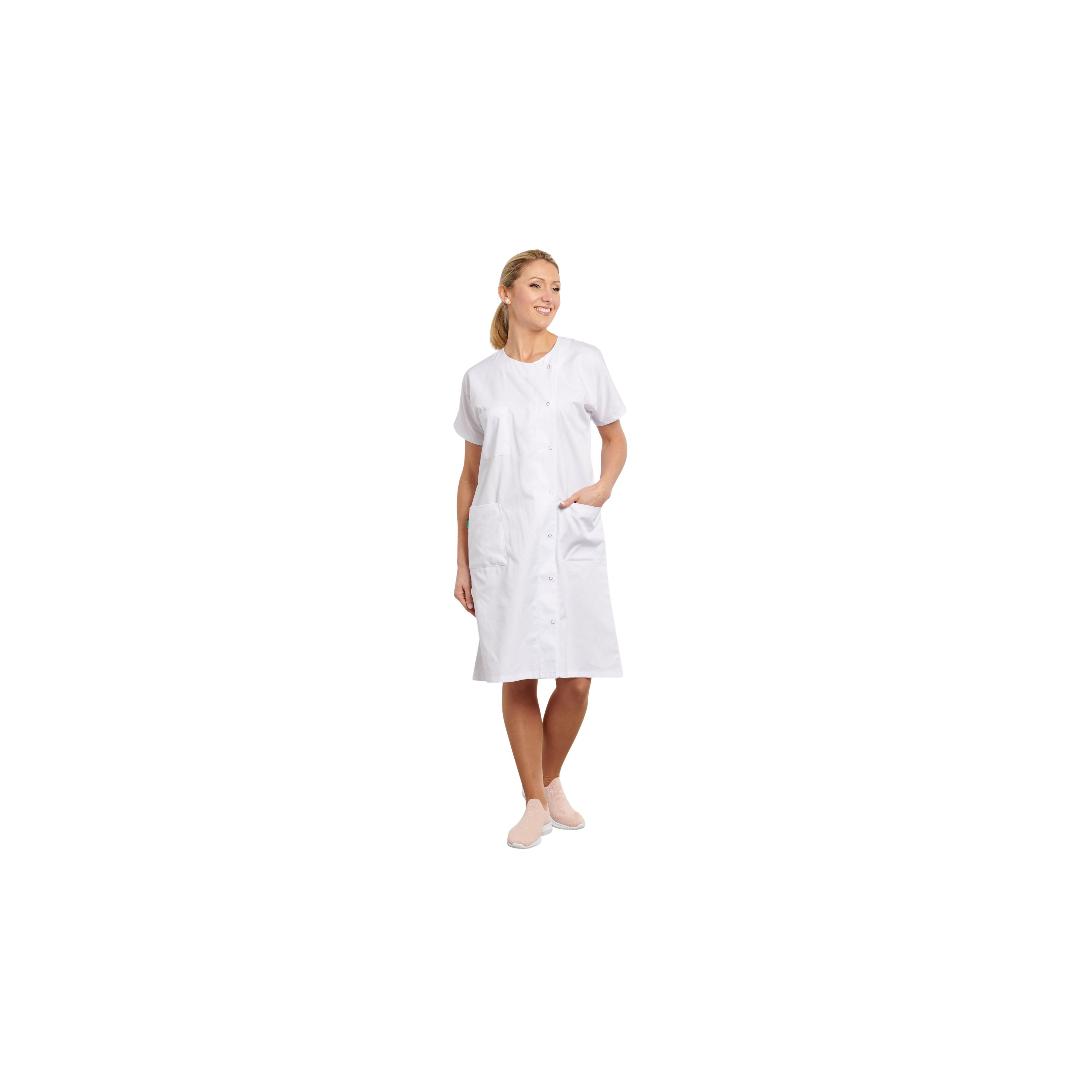 Blouse Blanche De Labo Unisexe En Coton-polyester – Idéale Pour Chimie, Médecine, études Ou Ateliers Créatifs