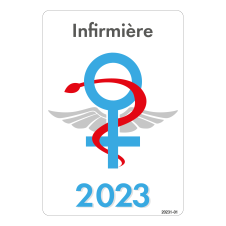 Caducée 2023 signe femme Infirmière 2023