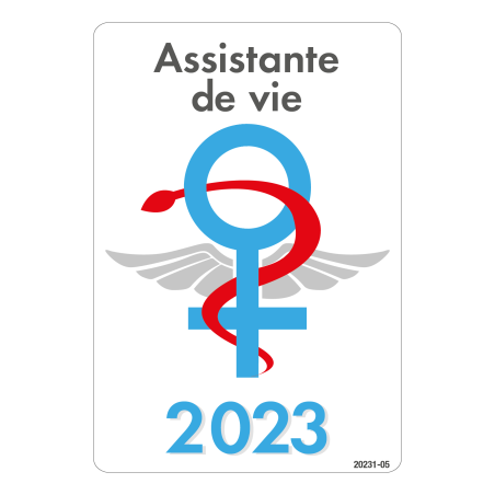 Caducée 2023 signe femme Assistante de vie 2023