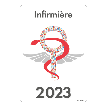 Caducée Infirmière 2023 fantaisie