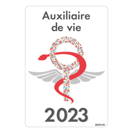 CaducéeAuxiliaire de vie 2023 Fantaisie Made in France