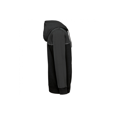 Veste molleton bicolore zippée à capuche Veste molleton bicolore zippée à capuche