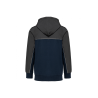Veste molleton bicolore zippée à capuche Veste molleton bicolore zippée à capuche