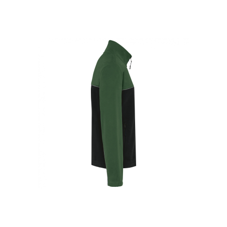 Veste micropolaire bicolore Black / ForestGreen Veste micropolaire bicolore Black / ForestGreen