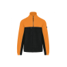 Veste micropolaire bicolore Black / Orange Veste micropolaire bicolore Black / Orange