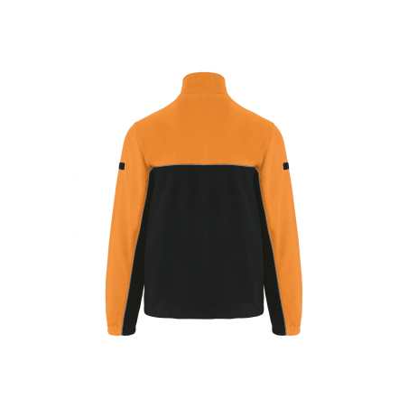 Veste micropolaire bicolore Black / Orange Veste micropolaire bicolore Black / Orange