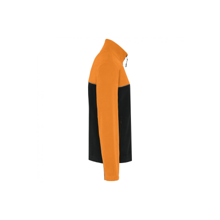 Veste micropolaire bicolore Black / Orange Veste micropolaire bicolore Black / Orange