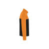 Veste micropolaire bicolore Black / Orange Veste micropolaire bicolore Black / Orange