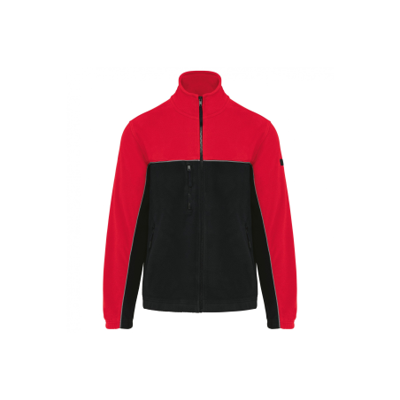 Veste micropolaire bicolore Black / Red Veste micropolaire bicolore Black / Red
