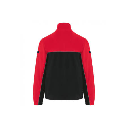 Veste micropolaire bicolore Black / Red Veste micropolaire bicolore Black / Red