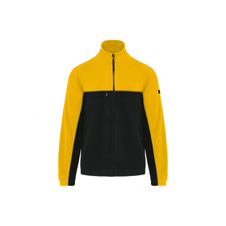 Veste micropolaire bicolore Black / Yellow Veste micropolaire bicolore Black / Yellow