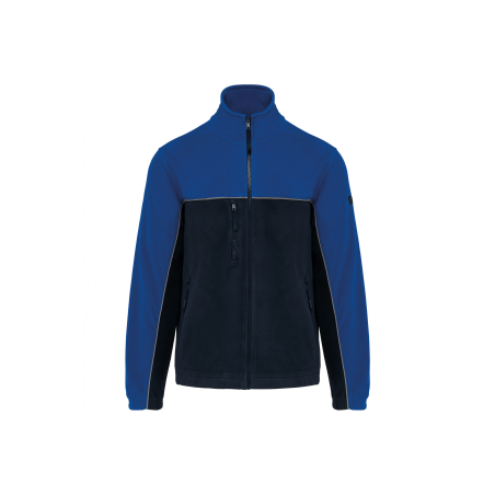 Veste micropolaire bicolore Navy / Royal Blue Veste micropolaire bicolore Navy / Royal Blue