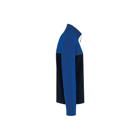 Veste micropolaire bicolore Navy / Royal Blue