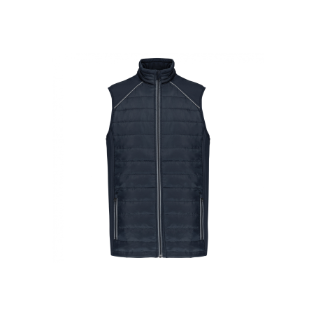 Bodywarmer bi-matière Navy / Silver Bodywarmer bi-matière Navy / Silver