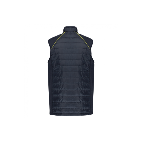Bodywarmer bi-matière Navy / Fluorescent Yellow Bodywarmer bi-matière Navy / Fluorescent Yellow